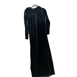 Tottini girls sz 16 gray velour fancy party maxi dress cozy comfy winter holiday